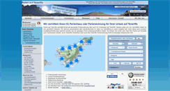Desktop Screenshot of ferien-auf-teneriffa.net